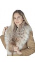 Russian lynx fur collar